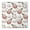 Pitaya D, variant on Flower Print Elastic Fitted Tablecloth - Watercolor Flowers Pattern Square Table Cover, Windproof Snug Fit Outdoor Picnic Table Protector, Washable Cute flowers Design (34x34 Inches)