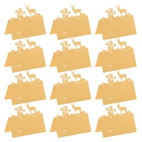 GOOHOCHY 50pcs Christmas Table Place Cards Reindeer Snowman Style Holiday Party Seating Cards for Table Setting Christmas Dinner Table Place Cards