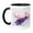 Black/White, variant on 3drose, All Things Beautiful - Lavender and Roses with Pink Cookies, 11oz Two-tone Black Mug