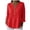 Red, variant on Women's V Neck Button Sweater Oversized Batwing Long Sleeve Henley Pullover Knit Jumper Top Dark Green for Size L