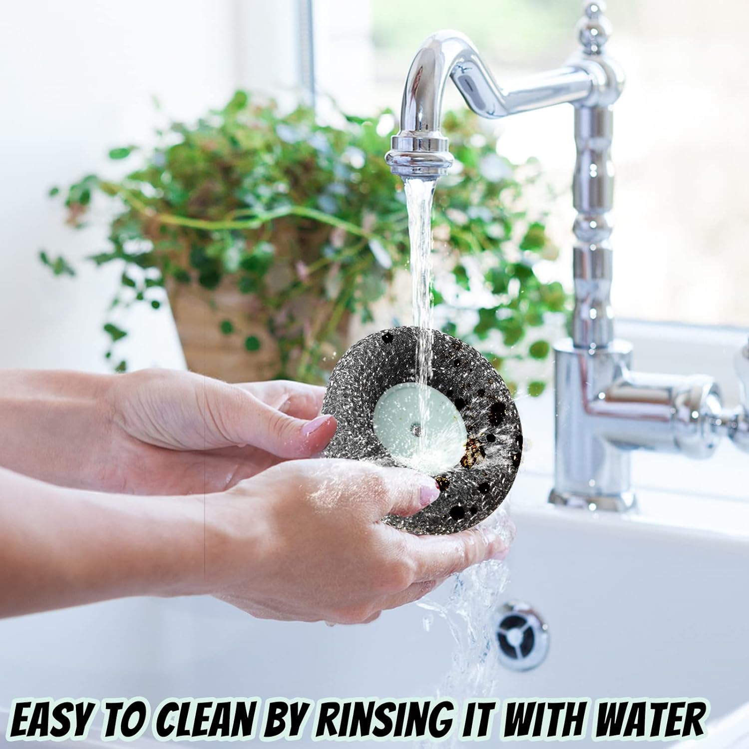 2Pcs Stainless Scrubber with Handle, Heavy Duty Pot Scrubbers Dish Scrubber Cleaning Brush Wash for Dish, Stainless Steel Scrubbing Brushes Cleaning Supplies for Pots, Pans, Grills, Sink