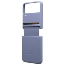 SAMSUNG Galaxy Z Flip4 Flap Leather Cover, Protective, Premium Luxury Phone Case with Slim Style Design, US Version, Serene Purple