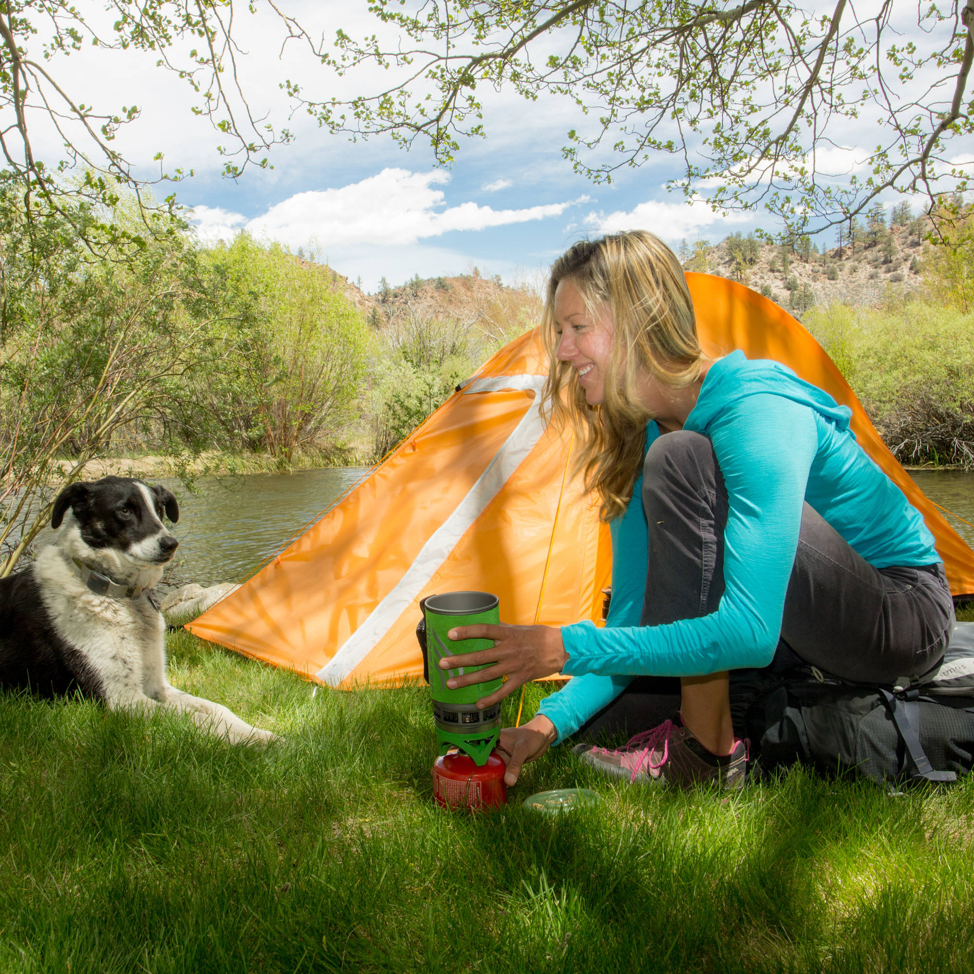 Ozark Trail Ultra Light Outdoor Back Packing 4' x 7' x 6'5" One-Room Tent, Orange - image 3 of 10