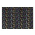 thumbnail image 1 of Colorful Cutting Board, Feminine Floral Composition Spring Nature Prospering Garden on Dark Background, Decorative Tempered Glass Cutting and Serving Board, Small Size, Multicolor, by Ambesonne, 1 of 1