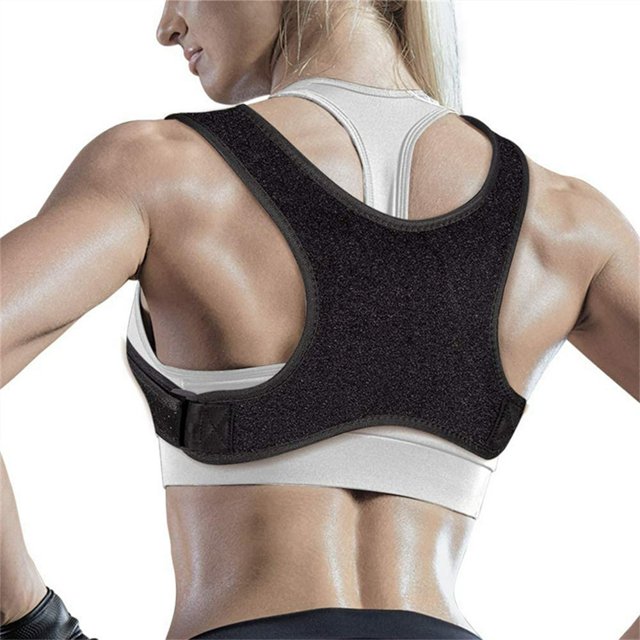 Adjustable Posture Corrector Low Back Support Shoulder Brace Belt for Men Women
