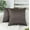 Brown, variant on Aiking Home Solid Faux Silk Euro Shams Set of Two 26 x 26 inch, Slate