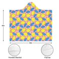 thumbnail image 3 of Wearable Blanket,Yellow Lemon Fruit Leaves Pink Pattern Hooded Wearable Flannel Blanket for Adults & Teens,Winter Poncho Shawl Wrap Cape Cozy Anti-Pill,50"x60", 3 of 5
