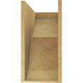 thumbnail image 4 of 11"W x 22"D x 22"H Classic Crestline Rough Cedar Woodgrain TimberThane Corbel, Primed Tan, 4 of 6