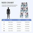 thumbnail image 2 of Salouo Butterfly Print Pajama Pants for Men, Lounge Pants Elastic Waistband Casual Men's sleepwear Loungewear Sleep Pajama Pant -X-Large, 2 of 7