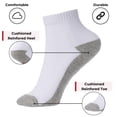 thumbnail image 2 of Alpine Swiss Mens Ankle Socks 8 Pack Cotton Athletic Performance Socks for Men Moisture-Wicking Cushioned Quarter Length Socks Reinforced Heel & Toe, 2 of 6