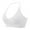 White, variant on FYDUU Sports Bras for Women Seamless Halter Sports Bra Backless Deep V Neck Workout Sports Bras With Adjustable Straps Padded Running Sports Bras