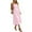 Pink, variant on CIENVNSTG Women Sweet Maxi Dress Wide Strap Square Neck Flare Dress Summer Sundress Black XL