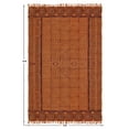 thumbnail image 3 of Casavani Handblock Printed Cotton Study Room Rug Home Decor Kilim, Brown 3x5 feet, 3 of 5