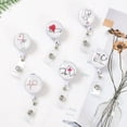 thumbnail image 4 of Santa Claus Elk Easy Pull Buckle Elastic Buckle Lanyard Belt Clip Badge Reels Retractable 6Pcs, 4 of 9