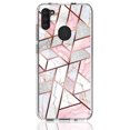 thumbnail image 4 of Samsung Galaxy A11 Case, Rosebono Bling Glitter Sparkle Laser Polygon Marble Graphic Fashion Cute Colorful Skin Cover Shockproof Case for Samsung Galaxy A11 Case, 4 of 5