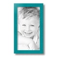 thumbnail image 2 of ArtToFrames 7" x 13" Aqua Picture Frame, 7x13 inch Green Wood Poster Frame (WOM-4428), 2 of 8