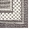 thumbnail image 3 of Home Dynamix Tripoli Julie Modern Border Indoor/Outdoor Area Rug, Grey/Ivory, 7'10"x10'2", 3 of 9