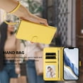 thumbnail image 6 of Decase Solid Wallet Case for iPhone 17 Pro Max,Rugged 3 Card Slots Kickstand Flip Folio Cover,Shockproof TPU+Leather Hybrid Magnetic Closure Protective Flip Cover for iPhone 17 Pro Max,Yellow, 6 of 12