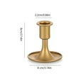 thumbnail image 3 of Gold Candle Stick Candle Container Table Centerpiece Wedding Reception Festive Christmas Mantel Decoration Or Home Decor, 3 of 6