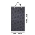 thumbnail image 4 of Tuvgenk Large Capacity Hair Clip Organizer Display 25x14 inch Hanging Hair Accessory Storage Gray Adjustable Cloth Durable for Hair Claw Clip, 4 of 5