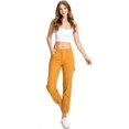 thumbnail image 4 of LITZ BY UNIQ Women's Juniors Carpenter Jogger Pants (25, Mustard), 4 of 4