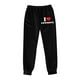 thumbnail image 2 of Gibobby Pantalones térmicos de mujer para el frío Pantalones de chándal con forro polar para mujer, pantalones anchos y rectos (Negro,M), 2 of 3