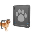 thumbnail image 1 of Puerta Mosquitera Para Perros Cierre Automático Magnético Autoblocante Resistente Al Desgaste Anti-Ultravioleta Malla De Nailon Aislamiento Térmico Negro Lindo Perro Pata Patrón Puerta Mosquitera Moyic EL011516-00, 1 of 4