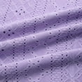 thumbnail image 6 of Purple Going Out Tops for Women Summer Tops for Women 2025 Trendy 3/4 Sleeve V Neck Eyelet Shirts Casual Holiday Vacation Blouses, 6 of 6