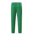 thumbnail image 6 of NAISIBABY Big Boys Active Sweatpants, Elastic Waist Solid Color Cotton Casual Jogger Pants with Pockets Green 11-12T, 6 of 6