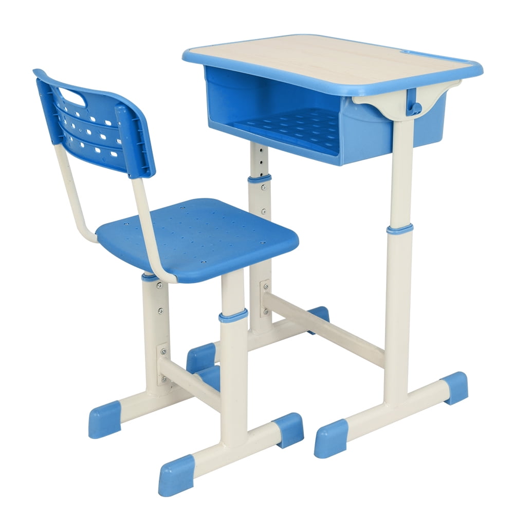 Veryke Kids Desk and Chair Set, Kids Table Set, Children Simple Table