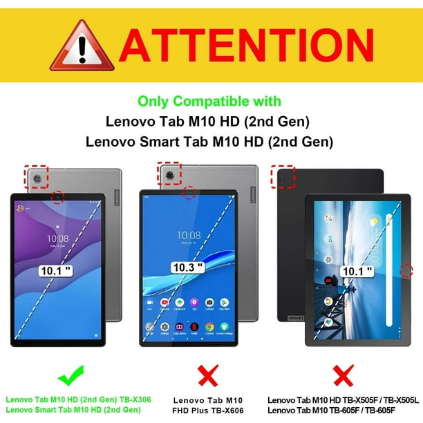 Coque Tablette Pour Lenovo Tab M10 (10.1 Pouces) Tb-x505f En Bleu