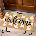 thumbnail image 2 of LZCKDPX Halloween Natural Coir Doormat Cute Ghost Welcome Floor Mat Non-Slip Entrance Door Rugs for Indoor Outdoor Bathroom Porch Decor, 16.5 x 29 Inch,Ghost,19.68in x 31.4in,1, 2 of 7