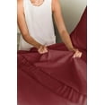 thumbnail image 5 of CGK Linens 4-Piece Ultra Soft & Comfy Hotel Luxury Sheet Set - Queen Size Cooling Bed Sheet Fits 8"-16" Mattresses, Burgundy, 5 of 6