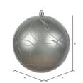 thumbnail image 7 of Vickerman 6" Lilac Candy Ornament with Circle Glitter Pattern, 3 per Bag, 7 of 7