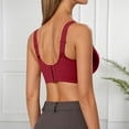 thumbnail image 4 of Bras for Women,Lift And Support T Shirt Bra For Full Coverage Seamless Underwire Comfort Everyday Wear Plus Size Smoothing Foundation,Sports Bras for Women,Red,XL, 4 of 9
