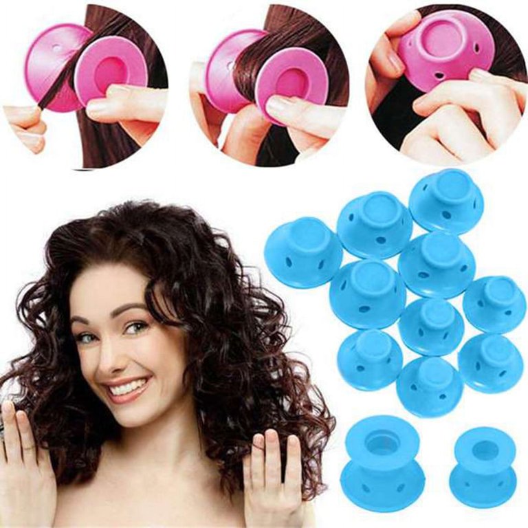 Hair curlers rollers silicone deals hair style rollers soft