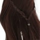 thumbnail image 3 of BJD Doll Curly Hair Wig Neat Bangs Soft Cut 1/3 Doll Supplies 8-9inch Head Circumference Dark Brown, 3 of 3