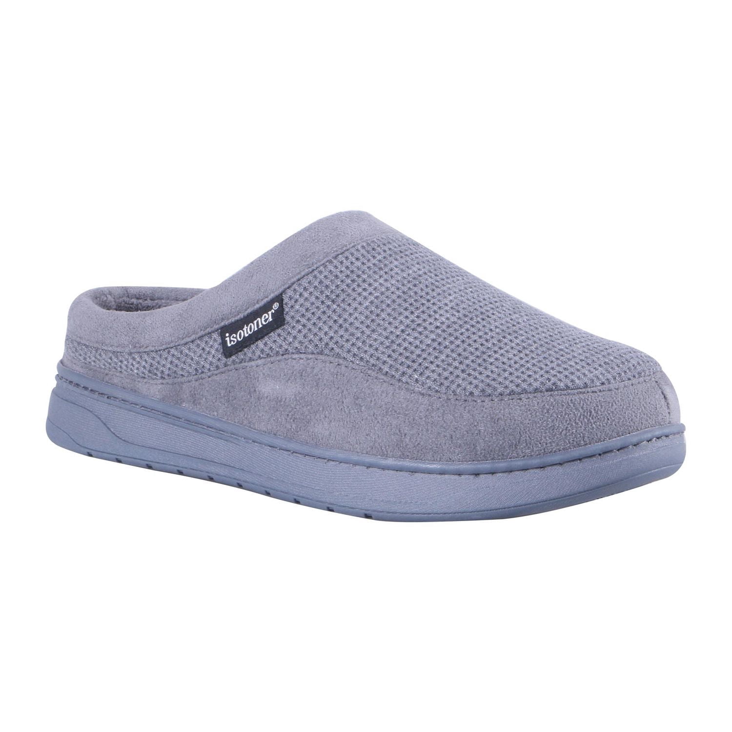Pantoufles IsotonerMD Kyle 2 en tricot gaufré avec bordure en microsuède pour hommes