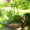 thumbnail image 2 of MesaSe Hanging Bird Feeder  Mesh Seed Tray Platform Bird Feeder For Outside Garden, 2 of 8