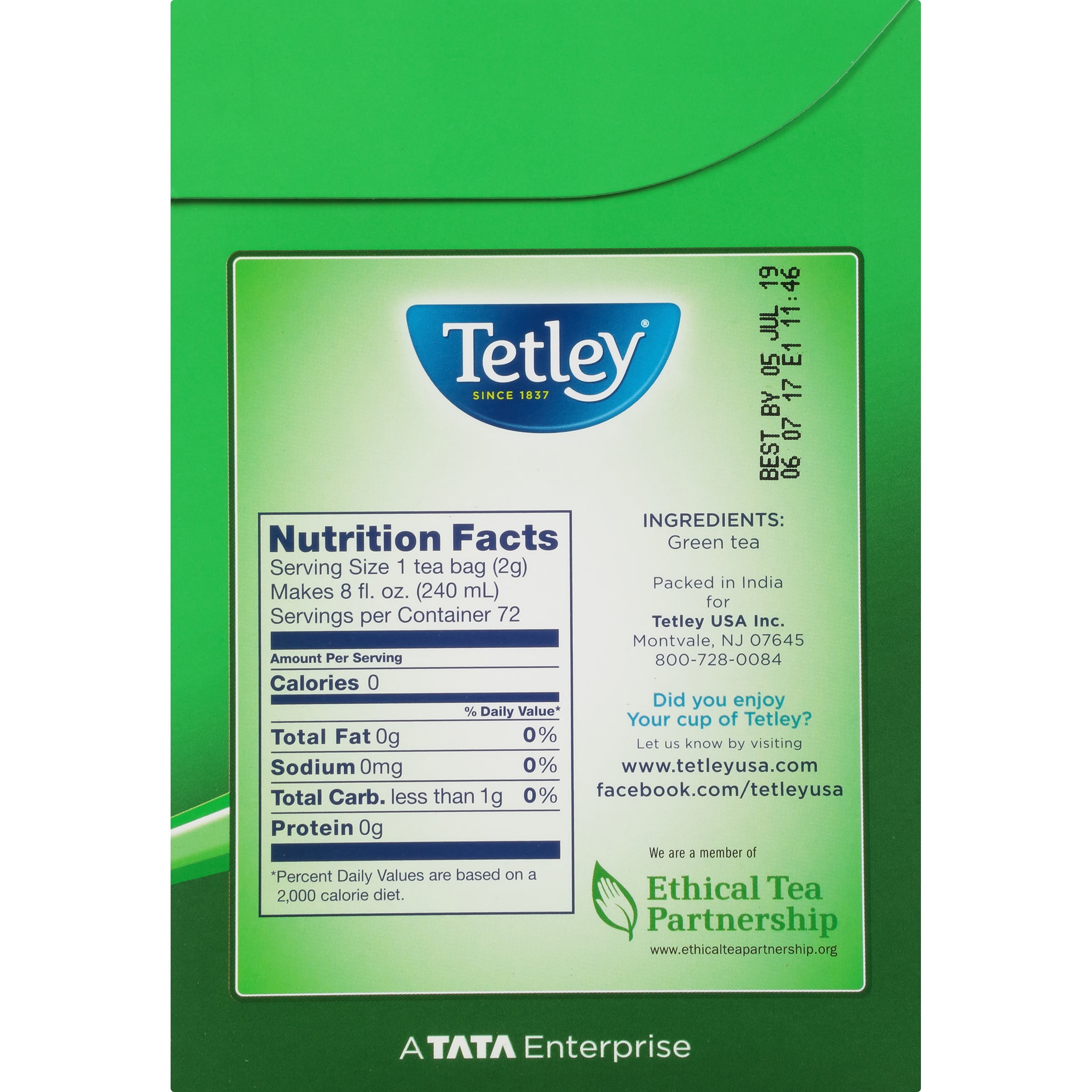 green tea tetley price