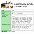 thumbnail image 5 of A-SUB Sublimation Ink Compatible with Inkjet Printers, 2Packs 960ML , for ET-2400 ET-2720 ET-2760 ET-2800 ET-2803 ET-4800 4760 2850 2750  WF7710 7720 etc, 5 of 15