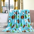 thumbnail image 2 of Plazatex Holiday Pals Micro plush Design All Season Blue Color 50" X 60" Throw Blanket, 2 of 2