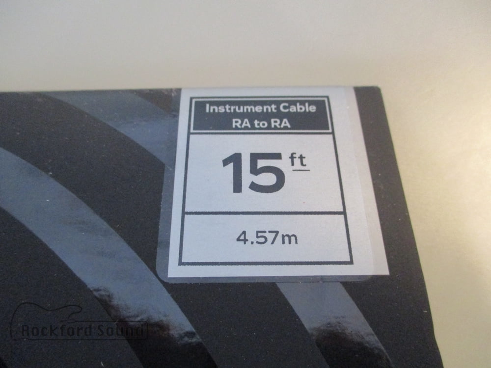 D'Addario American Stage Instrument Cable, Right to Right, 15 feet