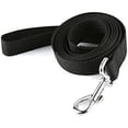 thumbnail image 1 of ccwmincc Nylon Dog Training Leash, Traction Rope, 4/5/6 Feet Long, 3/4 Inch 1 Inch Wide, for Small and Medium Dogs (1'' x 5 FT, Black), 1 of 1