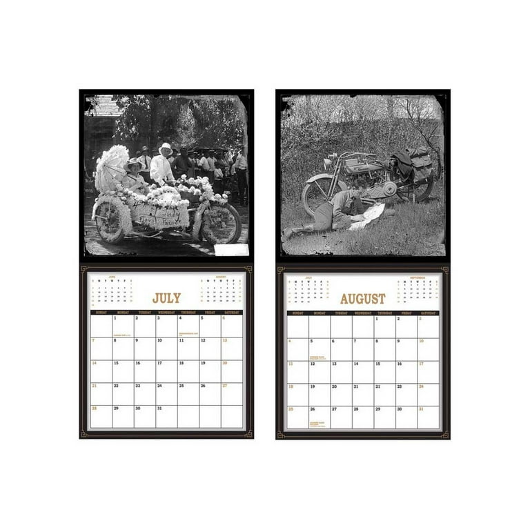 Harley-Davidson 2024 Archival Wall Hanging Calendar - 12 x 24 inches,  Black, Harley Davidson - Walmart.com