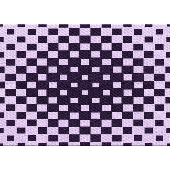 Ahgly Company Indoor Rectangle Patterned Blossom Pink Area Rugs, 7' x 9'
