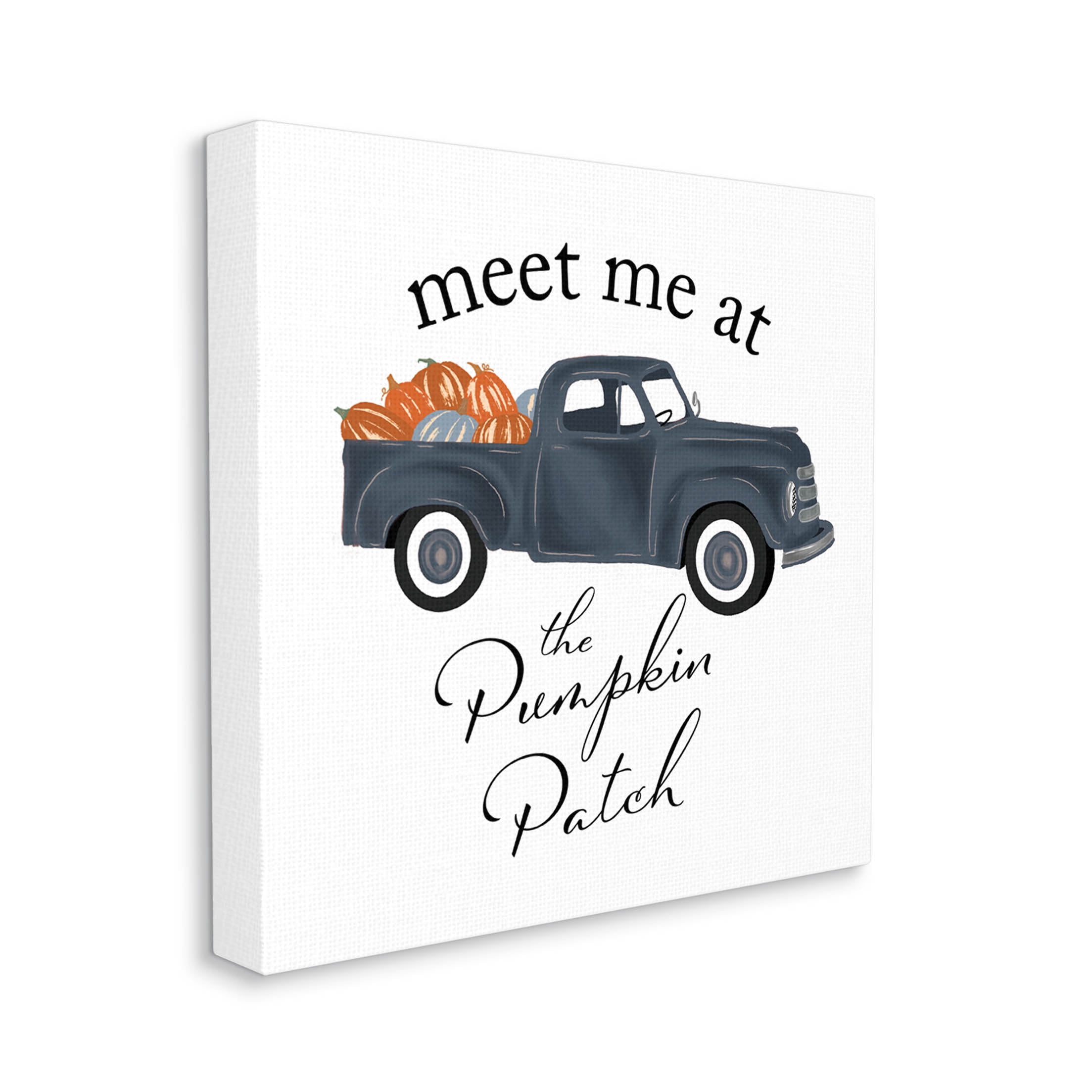 Stupell Industries Meet Me At Pumpkin Patch Truck Graphic Art Gallery Wrapped Canvas Print Wall Art, Design by The Saturday Evening Post