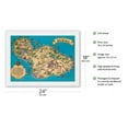 thumbnail image 2 of Island of Maui Hawaii - Vintage Pictorial Map by Ruth Taylor White c.1941 - Japanese Unryu Rice Paper Art Print (Unframed) 18 x 24 in, 2 of 4