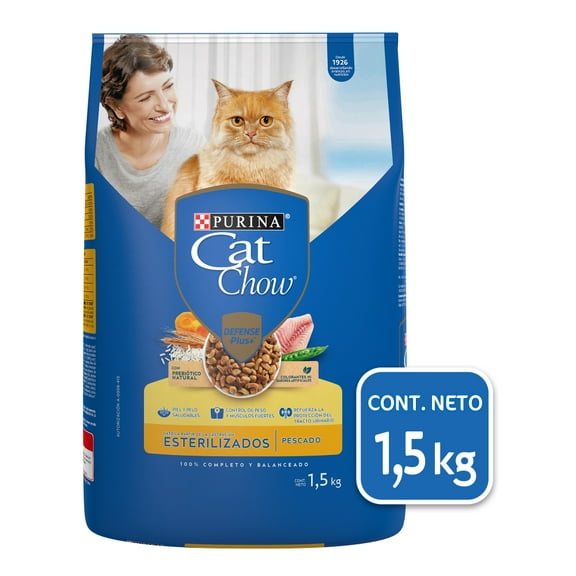 Alimento para Gato Purina Cat Chow Adulto Esterilizados Sabor Pescado 1.5 kg