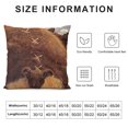 thumbnail image 5 of YINGXI Western Cow Brown Print Pillow Covers Decorative Throw Pillowcase 12x12in, 5 of 5